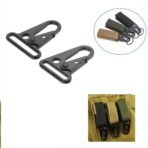 Hooks 2pcs Webbing Carabiners Sling Clips Spring Snap For Bag Key Chain Backpack Outdoor Camping Parts 51 38/51 44mm