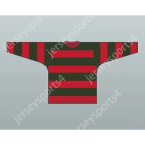 GDSIR Custom Freddy Krueger 84 Jersey de hóquei novo ED S-M-L-XL-XXL-3XL-4XL-5XL-6XL