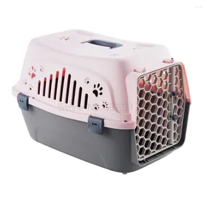 Transportadores de gatos Bag portátil Espaço para cães de animais de estimação, realização da caixa de carga de ar da gaiola da gaiola