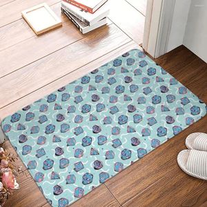 Dywany mięta lat 80. DICE DND Game D20 DD Anti-Slip Rug Doormat Mat Kitchen Mat Dibet Dibet Home Dekoracja