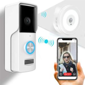 Türklingel Tuya Video Türklingel WiFi Wireless Door Bell DC AC Batterie angetrieben HD 1080p Kamera Arbeit mit Alexa Google für die Sicherheit zu Hause