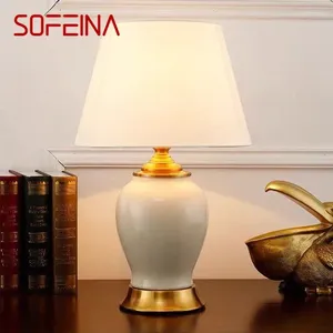 Tischlampen Sofeina zeitgenössische Keramik Lampe American Style Wohnzimmer Schlafzimmer Nachtschisch Light El Engineering Dekorative