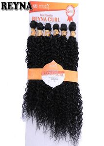 Kinky Curly Wave High Temperature Fiber Weave REYNA Synthetic Hair Bundles 6pcs/Lot hair Gram 2102169251492