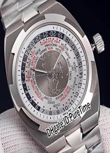 Edition Overseas World Time 7700V110AB129 Steel Case Silver Grey White Dial Cal5100 Automatic Mens Watch Watches For Puret2119454