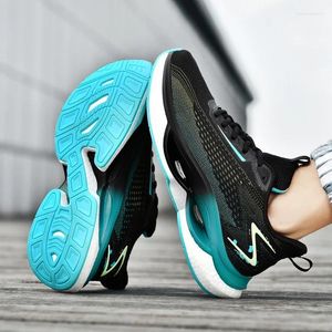 Casual Shoes Rotating Buttons Men's Runing Fashion Reflective Sneakers Men Cushioning Jogging Sports Mesh Non-slip Training