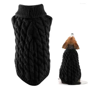 Dog Apparel Cat Sweater Vestra Turtleneck Térmica malha macia espessamento para cachorros quente Camisa de camisa de inverno