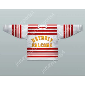 GDSIR Custom Detroit Falcons 1930-32 Hockey Jersey Qualsiasi giocatore o numero nuovo Top E-M-L-XL-XXL-3XL-4xl-5xl-6xl