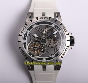 JB najlepsza wersja Excalibur SPIDR RDDBEX0479 Real Tourbillon RD505SQ Mechaniczne ręczne wiwinowanie męskie zegarek Titanium Case Sapphire Design5269906