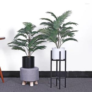 Decorative Flowers Artificial Palm Plants Silk Leaves Plastic Stems Tropical Fake Home Garden Decor No Pot 70cm