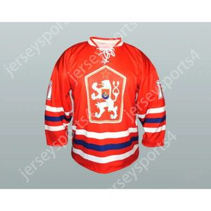 Gdsir Custom Czechoslovakia Национальная команда 11 Оранжевая хоккейная майка Top ED S-M-L-XL-XXL-3XL-4XL-5XL-6XL
