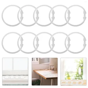 Shower Curtains Curtain Hooks Rings Bath Drape Loop Drapery Glide Hangers For Bathroom Accessories 12pcs (