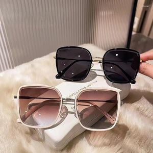 Sonnenbrille Luxusdesigner Frauen High-End-Gefühl großer Rahmen fährt UV-resistente Sonnenbrillen 2024 Tee für