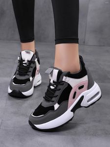 Casual Shoes Women's Autumn Sloping Heel Thick Sole High Rise Sneakers