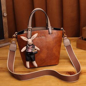 Pacchetto in pelle Nuova borsa di moda in stile coreano versatile retrò borsetta borsetta borsetta borsa grande capacità di grande capacità