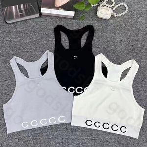 Модный стройный спортивный жилет Женщины летняя писем Camisole классический рука