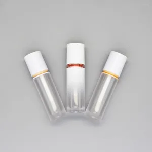 Bottiglie di stoccaggio vuoto da 3 ml di gradiente rotondo per labbra bianco tubo lucido ricaricabile ombretto liquido Fondazione portatile fai -da -te 24pcs