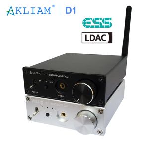 Convertitore Akliam D1 ES9038Q2M DAC QCC5125 Bluetooth 5.1 APTXHD LDAC APTXADAPtive DECODER AUDIO DAC