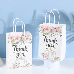 Hediye Sargısı JFBL 24 Çiçek Takdir Çantaları Alışveriş Ambalaj Kulpları ile Perakende İşletme