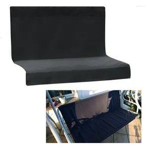 Chair Covers Black Polyester 2-3 Seat Swing Bench Cover Replacement Outdoor Patio Hammock