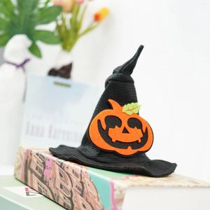 Hundkläder Halloween husdjurshattar Justerbar söt häxhattcosplay med pumpa ornament kostym för katter hundar