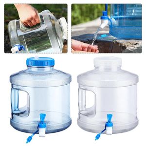 Wasserflaschen 7.5L Tragbarer Eimer fahren reine Tankbehälter mit Wasserhahn im Freien Camping Cooking Picknick Wanderung selbstfahrende Tour