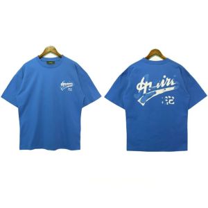 Amirir t shirt vit tee shirt mens t skjortor kvinnor designers palms skjortor tees polos topps mans casual bröst bokstav skjorta s klädgator shorts hylsa kläder 55