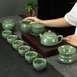 Teaware Sets Porcelain Complete Tea Set Cup Infuser Ceramic Ceremony Pottery Maker Party Conjunto De Cha Gift WSW35XP