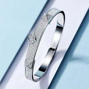 H Armband Full Sky Star Armband Womens Pure Silver Full Diamond High End Feel Armband Light Luxury Style Fashion Jewelry