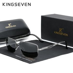 Marchio kingseven classici occhiali da sole polarizzati quadrato maschile guidando occhiali da sole maschio occhiali UV400 bloccante protezione Oculos 240402