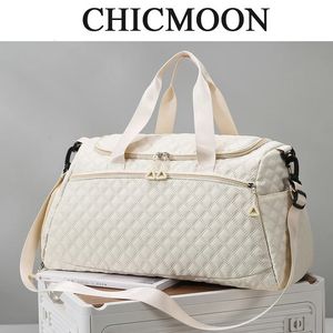 Oxford Travel Duffel Bag für Männer Frauen wasserdichte Sporttudien Schulter Weekender über Nacht Taschen große Kapazität 240326