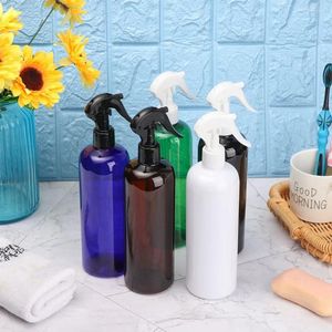 Garrafas de armazenamento 3pcs 500 ml de plástico de spray transparente limpeza de garrafas de água manual jardim de água vazia amostras de loção de shampoo