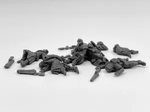 5 مساءً فرقة الموت ، قتلى جنود راتنج راتنج نموذج للألعاب على الطاولة.