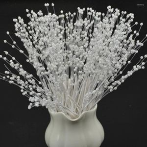 Dekorative Blumen 10pcs künstliche romantische Perle DIY Perlen Brautsträuße Hochzeit Blumendekor kreative Handwerk Brautarmband Langlebig