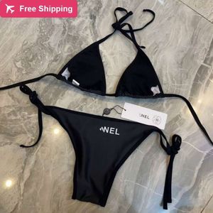 Tasarımcı Seksi Bikini Setleri 2024 Yeni Moda Kadınlar Moda Mektubu Baskı Kısa Set Moda Sutyen Plaj Partisi Seksi Push Up Bandage Matay Takım Yüzme Giyim