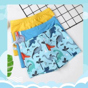 Men's Swimwear Summer Boys Flat Corner Polyester Medium Children Cartoon Beach Spring Little Water Park Swim Trunks