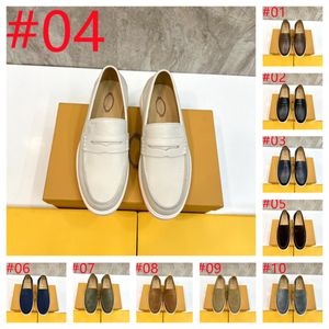 10 Style designerskie męskie mokasyna skórzane buty luksusowe, oryginalne skórzane eleganckie przyjęcie weselne swobodne sukienki Brązowe czarne buty dla mężczyzn Rozmiar 38-45