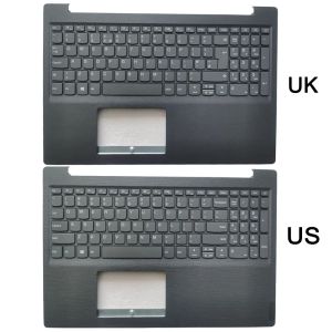 Frames New UK/US -Tastatur für Lenovo IdeaPad V15 V15IIL V15IGL V15ADA V15IKB V15IWL mit Palme Upper Cover Case/Touchpad