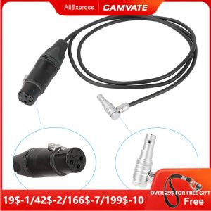 Tillbehör Camvate Audio Input Cable för Arri Alexa Mini Rätt vinkel 5 -stift hane till XLR 3 -stift kvinna