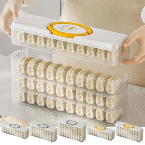 Storage Bottles Refrigerator Dumpling Box MultI Layer For Household Portable Organizer Home Kitchen Accessories