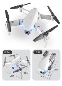 5x E59 RC LED Drone 4K HD Video Camera Aerial Pography Helicopter 360 Degree Flip WiFi Lång batteritid för KIS Vuxen 20205708946