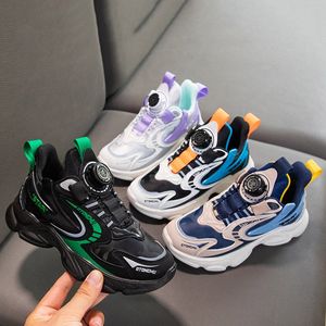 Kids Sneakers Casual Toddler Shoes Children Youth Skateboarding Shoes Spring Autumn Big Girls Kid shoe Black Blue Coffee Purple size eur 26-41 G8Ed#