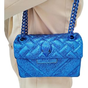 Women Handbag Blue Eagle Head On The Front Flap Cross Body Bag Lady Fashion Shoulder Metal Luxury Design 240402