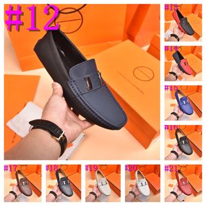 40Style Leder handgefertigte Schuhe Männer Designer-Laibers in Business Casual Schuhe luxuriöser klassischer klassischer Leder Hombre atmungsaktives Männer Schuhe flach Größe 38-46