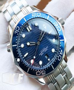 Stal nierdzewna luksusowe męskie automatyczne automatyczne męskie zegarki 300 m ruchowe zegarki składane zegarki zapięcie na rękę Man9780376
