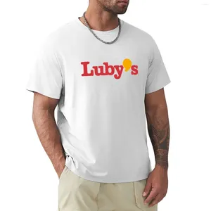 T-shirt de logotipo da Men's Polos Luby camisetas rápidas de secagem de roupas vintage masculas camisetas gráficas