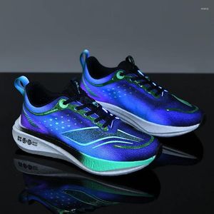 Casual Shoes Men's TPU Carbon Board Friction Audio Sports Running Comfortable Breathable Luminous