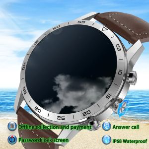 Смотреть 1,39 дюйма Smart Watch Men Ответ Call Call Dial Digital Watch Offline Payment Fitness Tracker IP68 Smart Wwatch для Android iOS