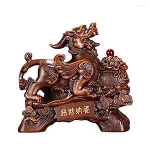 Figurine decorative Accessori per decorazioni per la casa Zhaocai pixiu feng shui jucai regalo per ufficio per l'apertura del negozio artigianato