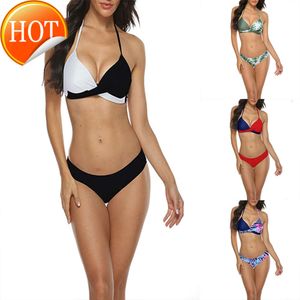 2024 New Fashion Designer Wholesale Womens Swimwear Sexy Print Bikinis Bikini Set Two Pieces Swimsuit Women Beach Swimming Suit Push Up Bathing Suit Monokini XL Biqu