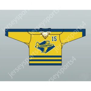 GDSIR Custom Edmonton Flyers Team Hokey Jersey Texurct New ED S-M-L-XL-XXL-3XL-4XL-5XL-6XL